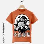 JUJUTSU KAISEN BW T-Shirt By BLACK HAZE image 5