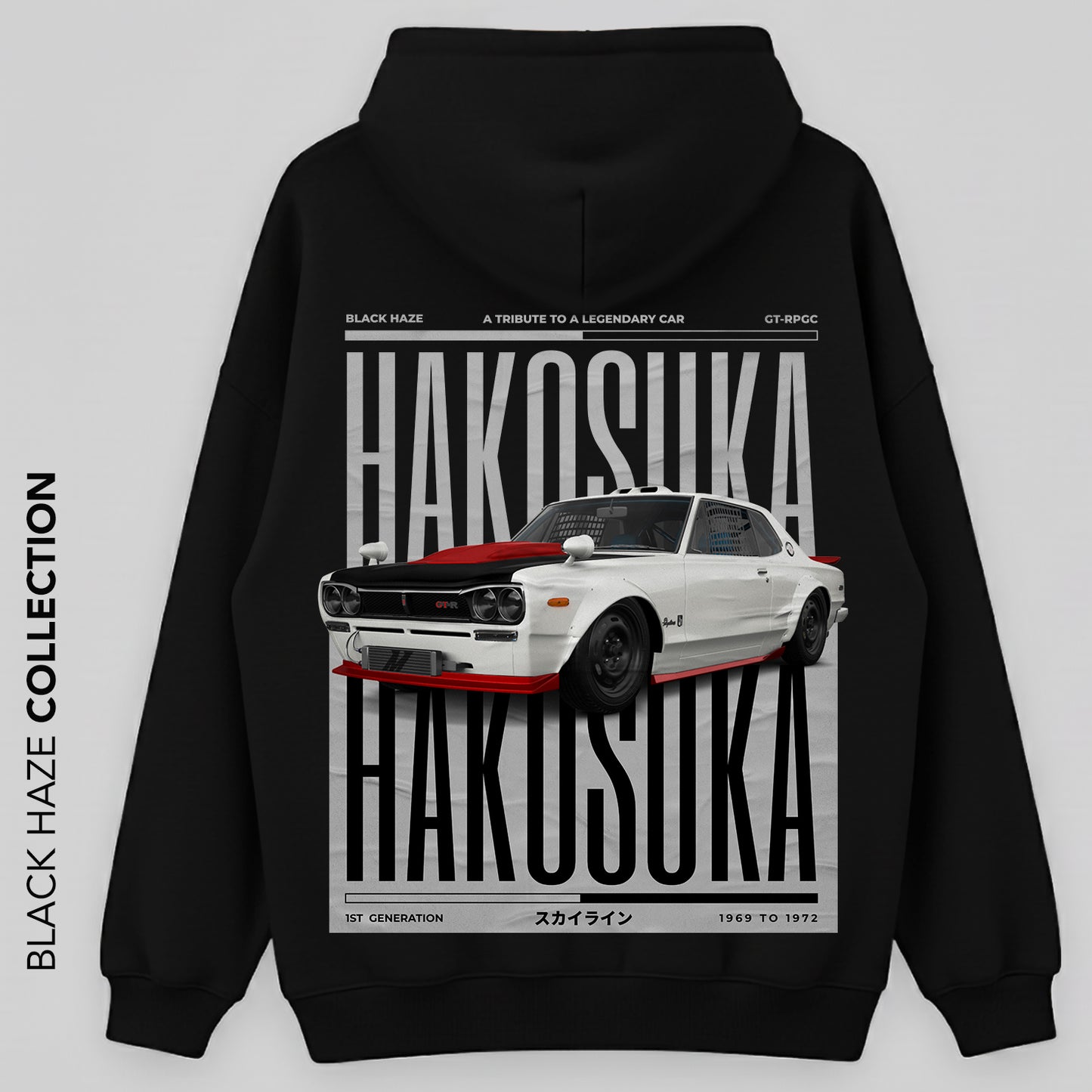 Hakosuka Oversize Capuche 100% Coton By BLACK HAZE image 0