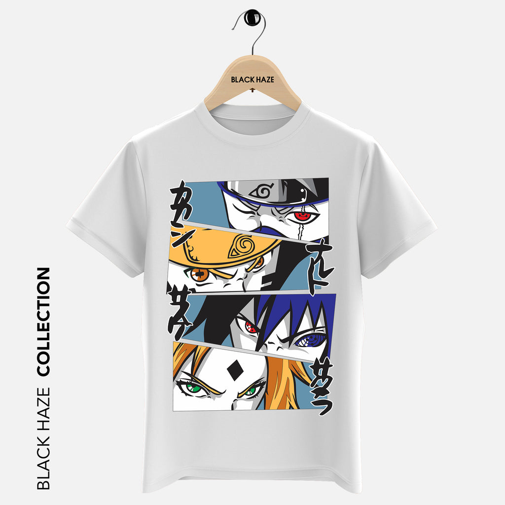 Naruto 4 Faces T-Shirt By BLACK HAZE image 5
