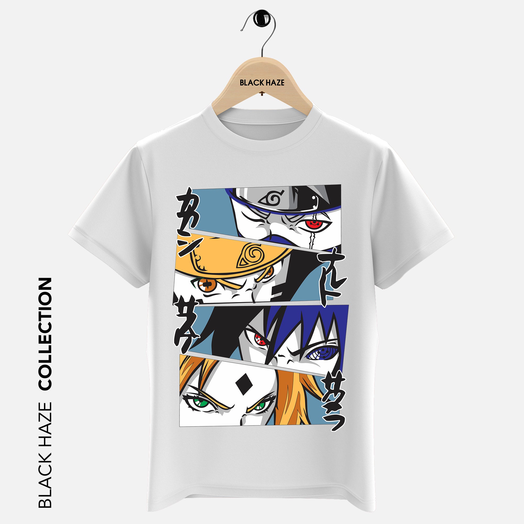 Naruto 4 Faces T-Shirt By BLACK HAZE image 5