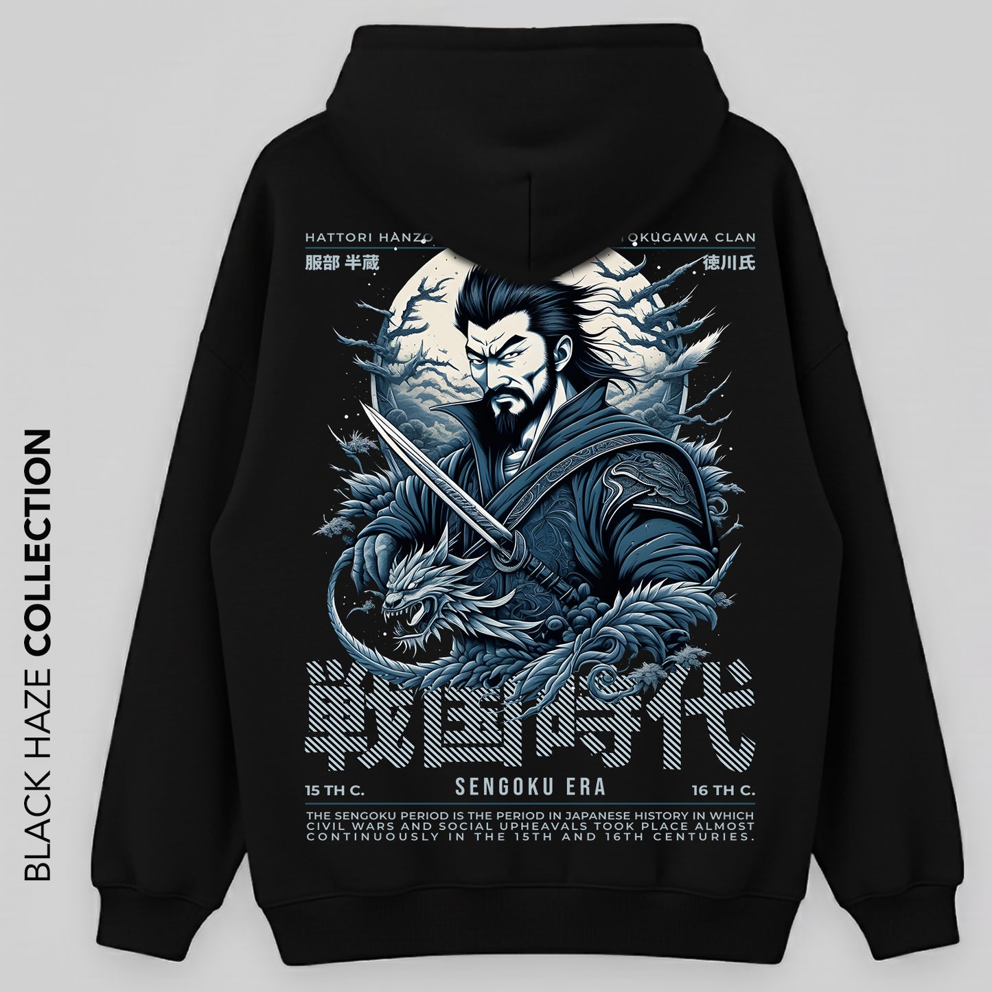 Sengoku Era Oversize Capuche 100% Coton By BLACK HAZE image 0