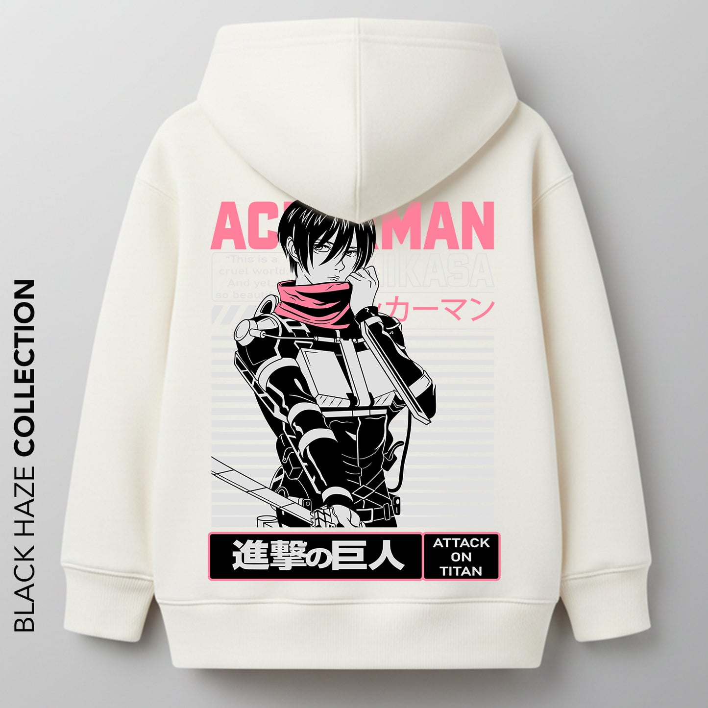 ATTACK ON TITAN MIKASA Oversize 100% Coton By BLACK HAZE image 0