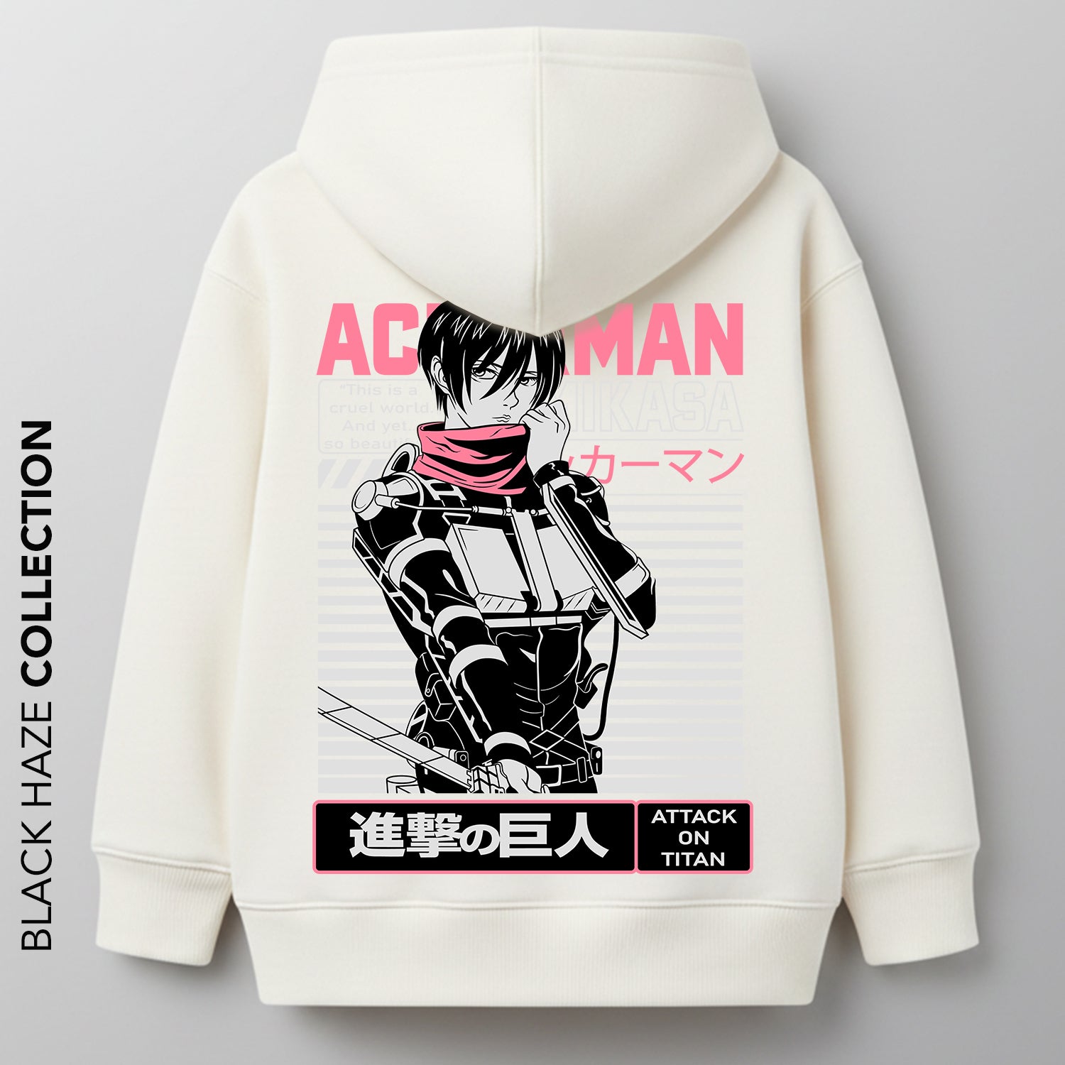 ATTACK ON TITAN MIKASA Oversize 100% Coton By BLACK HAZE image 0