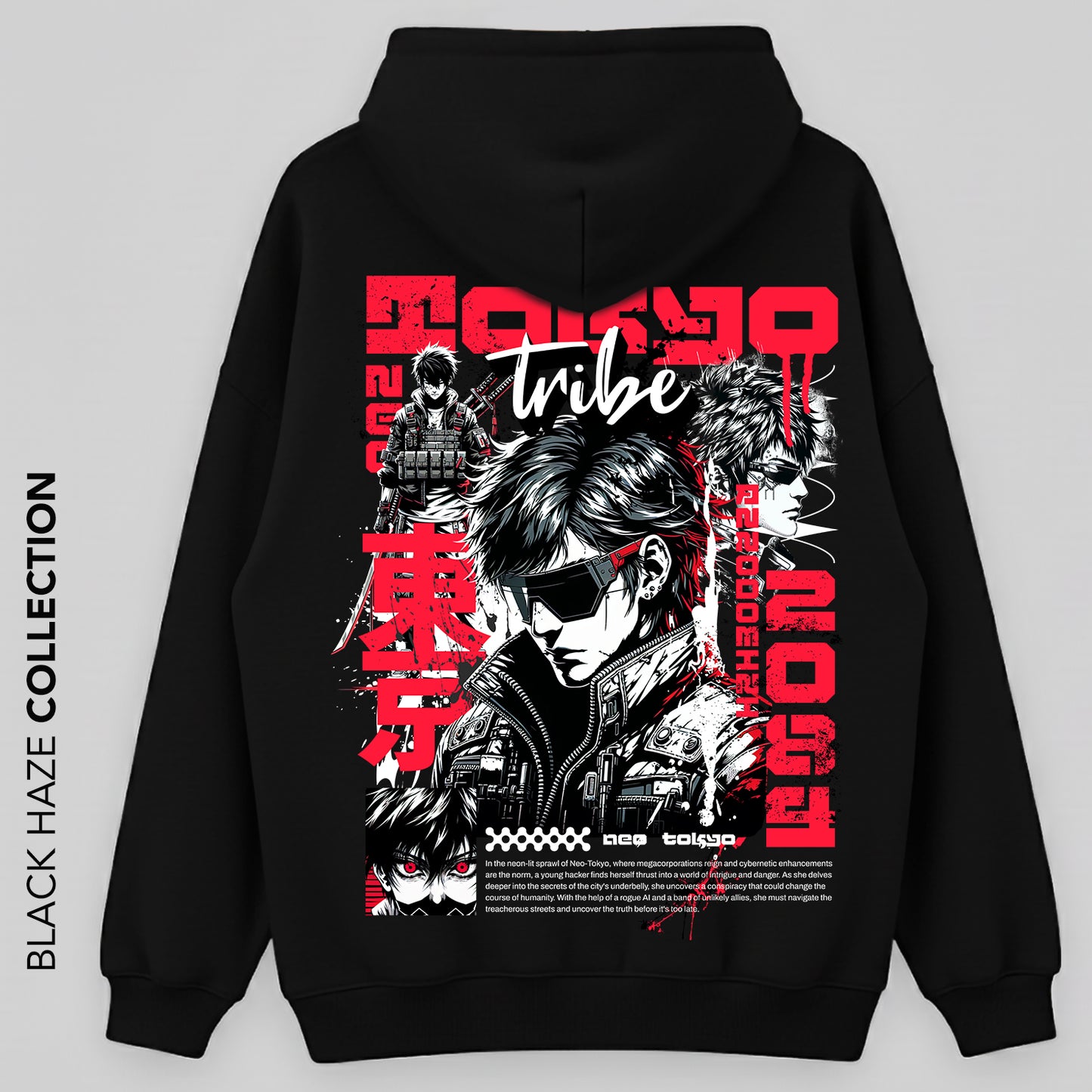 Tribe Oversize Capuche 100% Coton By BLACK HAZE image 0