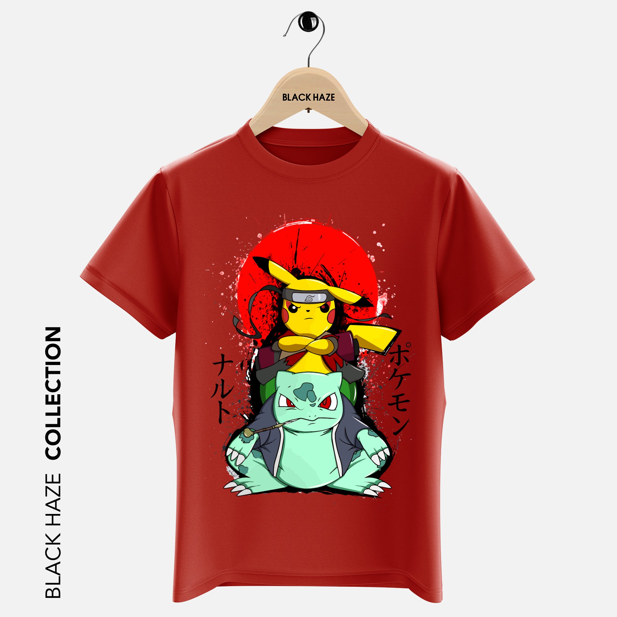 PikachuRuto T-Shirt By BLACK HAZE image 2