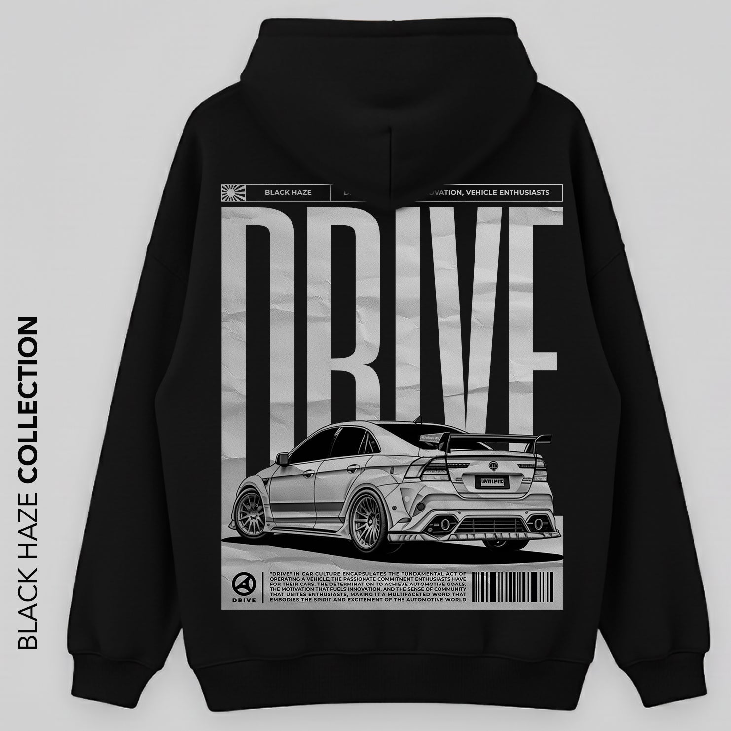 DRIVE Oversize Capuche 100% Coton By BLACK HAZE image 0