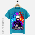 JUJUTSU KAISEN  SATORU GOJO Velvet T-Shirt By BLACK HAZE image 5